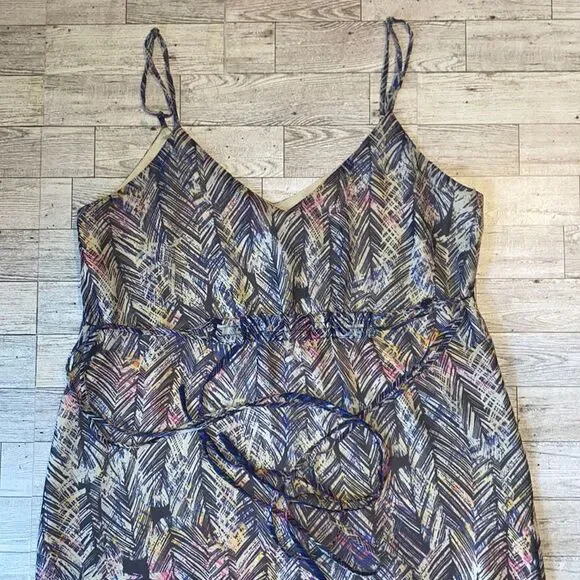 Charlie Jade, Colorful Boho, Feather Print Maxi Dress - Picture 2 of 16